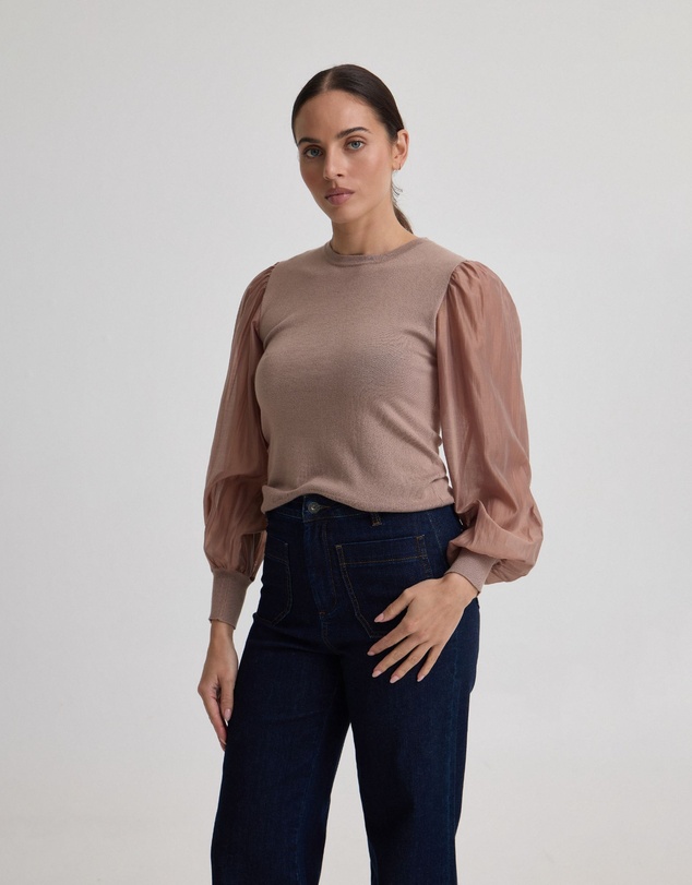 Oxford - Alice Contrast Sleeve Knit