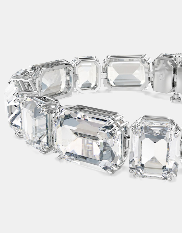 Swarovski - Millenia Bracelet, Octagon Cut, White, Rhodium-Plated
