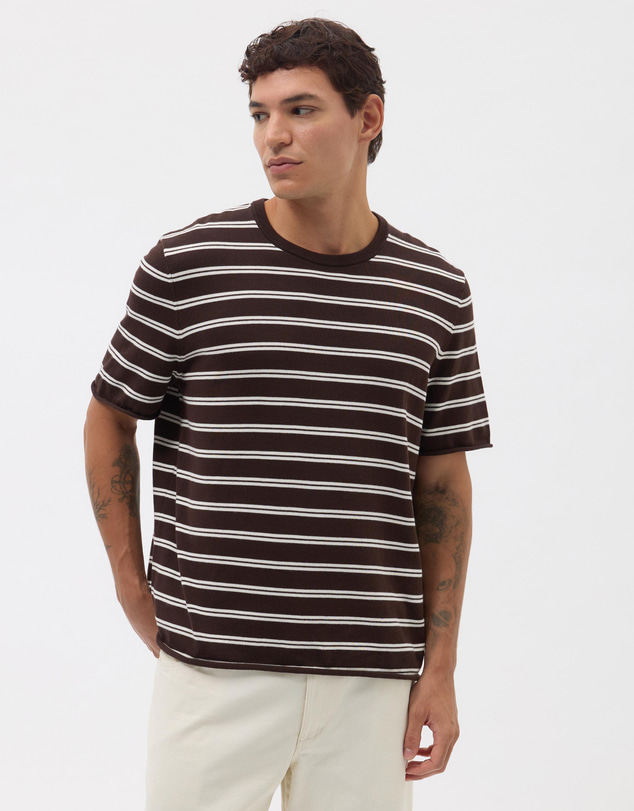 AERE - Organic Cotton Stripe Knit Tee