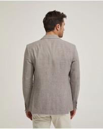 Oxford - Blake Linen Blend Check Blazer
