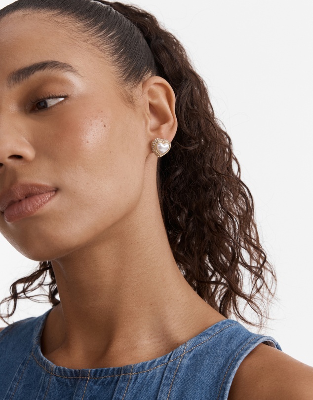 MIMCO - Relic Heart Stud Earrings