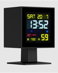Newgate - Newgate Monolith Lcd Alarm Clock Black