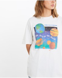 Vintage by The Real Deal - Pre Loved - Vintage 90s Templeton Elementary Planet Tee