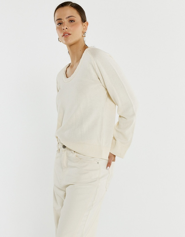 Sass - Roe Braided Neck Knit