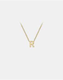 Zoe Olivia - 9K Gold Initial R Necklace