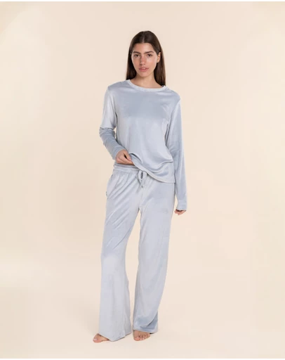 Gingerlilly - Thea Velour Long Lounge Set