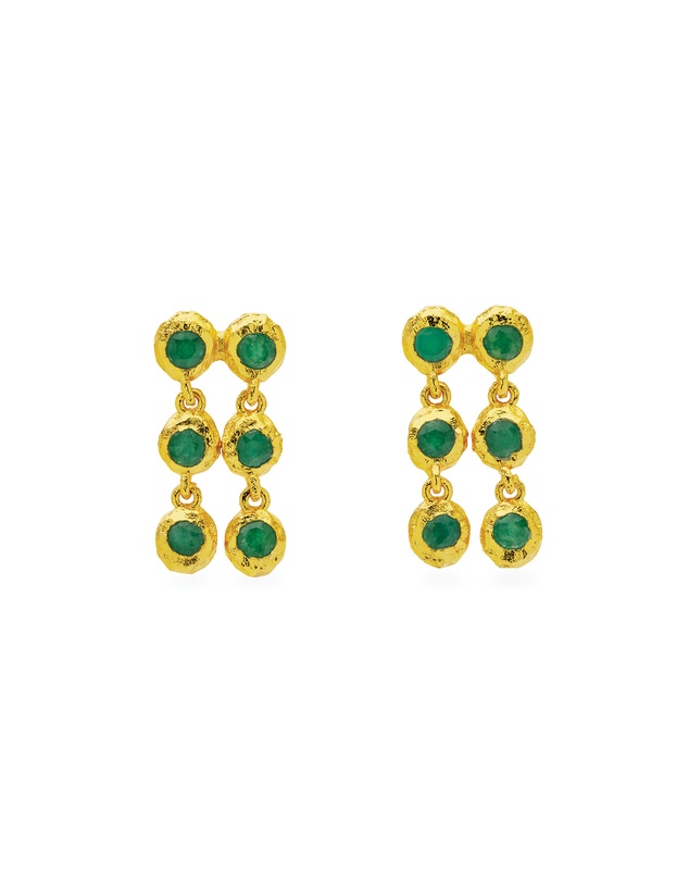 Amber Sceats - Toulouse Earrings in Green