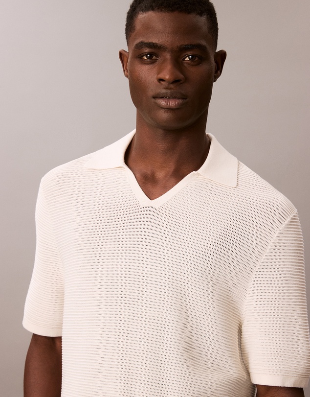 Calvin Klein - Tech Knit Johnny Collar Polo Shirt
