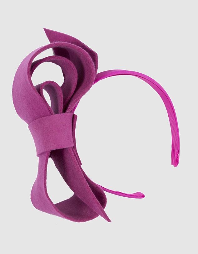 Max Alexander - Felt Fuchsia Bow Fascinator