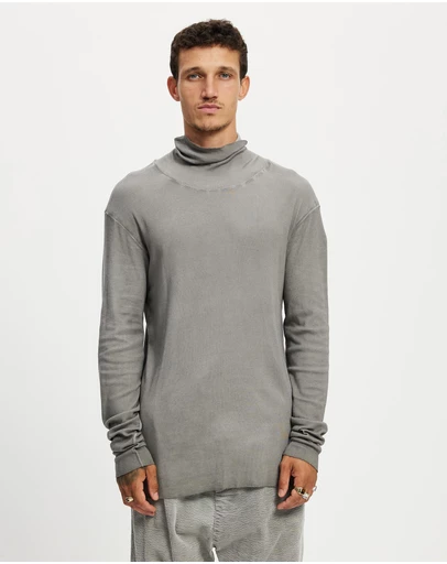 Surrounded By Ghosts - The Atacamite Slim Rib Knit Turtle Neck T-Shirt