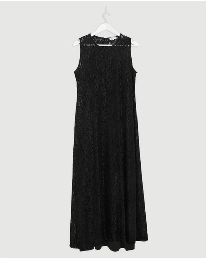 Revibe - Repaired AERE Mina Lace Midi Dress - AU 16