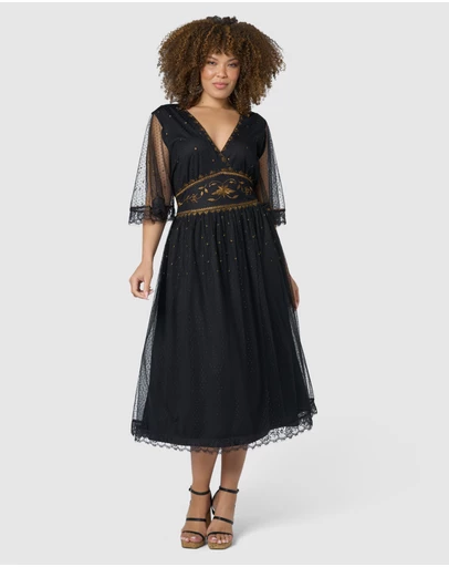 The Poetic Gypsy - Moon Rising Midi Dress