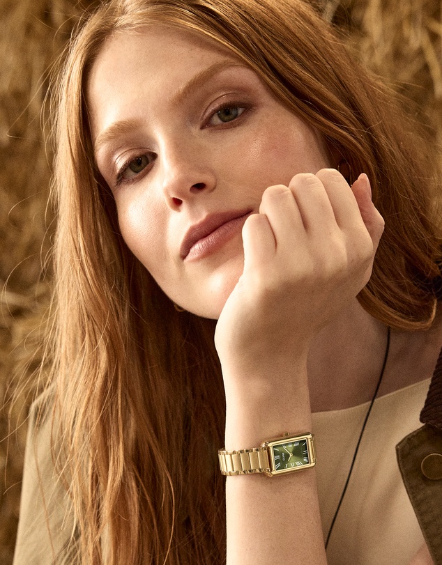 Cluse - Belisenna Watch Steel, Olive, Gold Colour