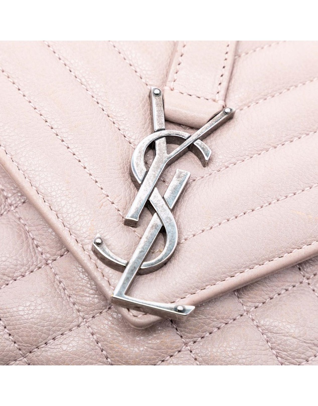 Pre-Loved by Azura Reborn - Pre-Loved Medium Sheepskin Triquilt Monogram College Bag