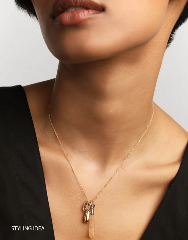 PDPAOLA - Yellow Aventurine Large Drop Pendant Necklace