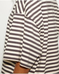 Dazie - Nostalgia Stripe Oversized Boyfriend Tee