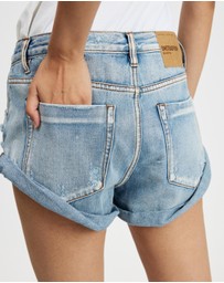 ONE TEASPOON - Bandits Low Waist Denim Shorts