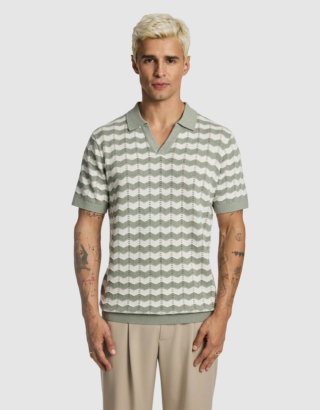 yd. - Vance Knitted Polo Shirt