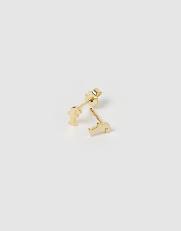 Izoa - Little Letter F Stud