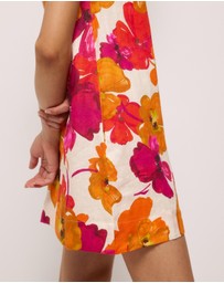 AERE - Odette Linen V Neck Shift