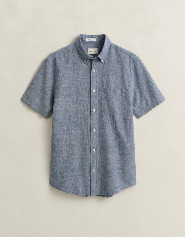 Gant - Cotton Linen Short Sleeve Shirt