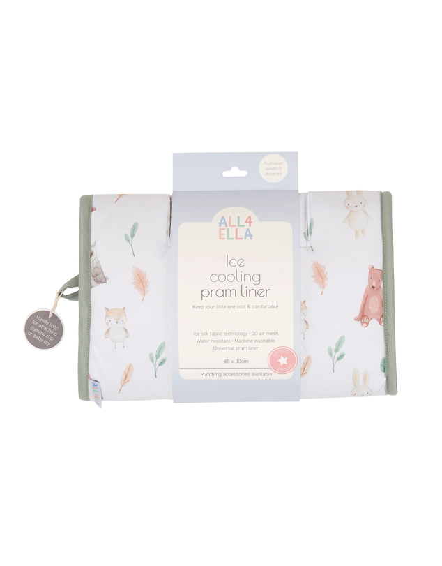 All 4 Ella - Ice Cooling Pram Liner Forest Friends