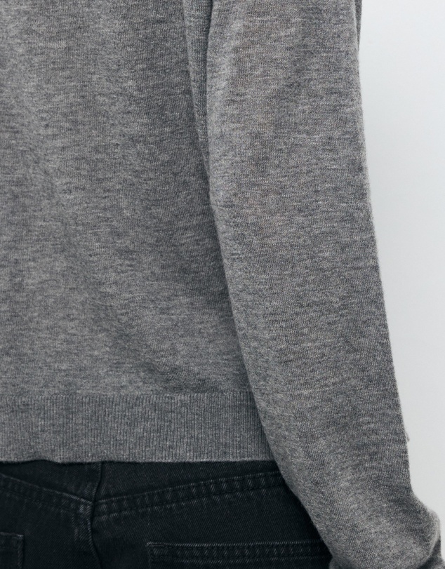 AERE - Asha Semi-Sheer Merino Wool Henley Top