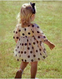 Bardot Junior - Wednesday Organza Spot Dress - Babies-Kids