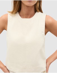 Seed Heritage - Textured Denim Shell Top