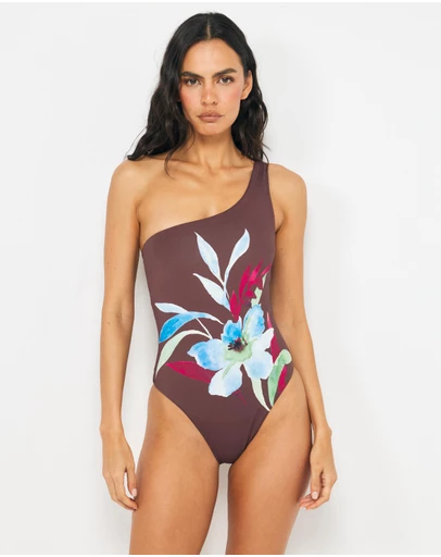 AERE - Uluwatu One Shoulder Swimsuit