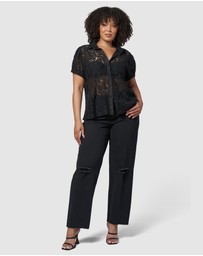 Sunday In The City - Love Lost Lace Shirt