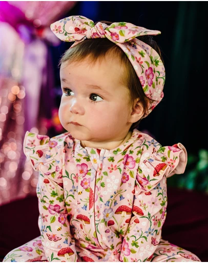 Fleur Harris - 'Days of Enchantment' Sweetie Headband in Apricot