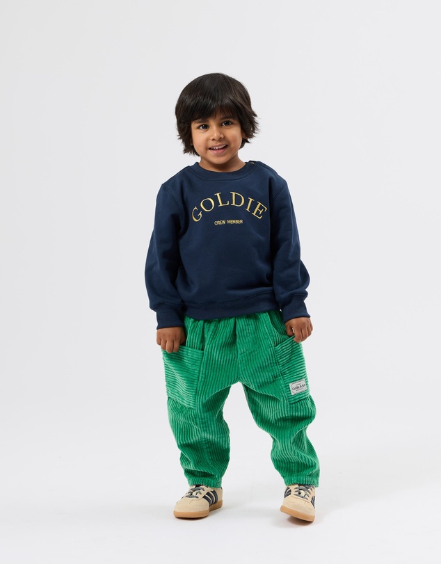 Goldie + Ace - Goldie Crew Embroidered Sweater - Babies-Kids