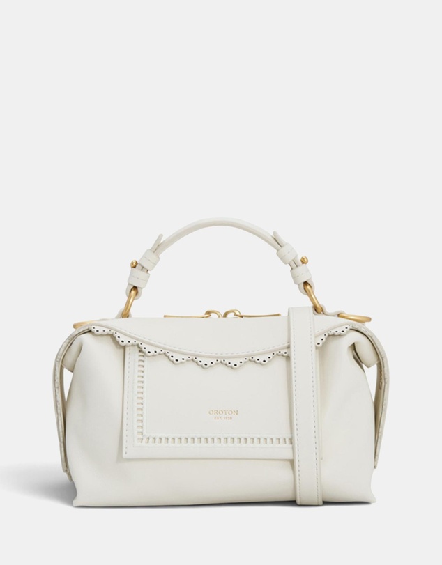 Oroton - Mica Broidery Mini Bowler Bag