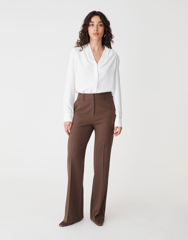 Forcast - Claudia Pleat Neck Blouse