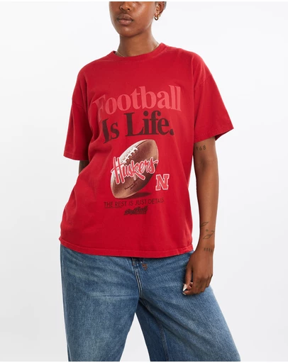 Vintage by The Real Deal - Pre Loved - Vintage 90s NCAA University of Nebraska Huskers Tee