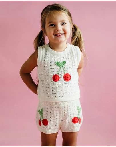 Rock Your Kid - La Mer Crochet Shorts - Kids-Teens