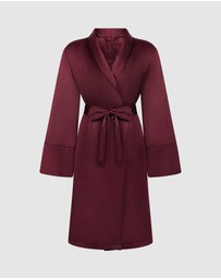Hunkemoller - Long Satin Fleece Robe