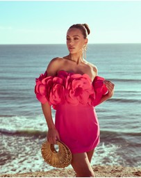 CATHERINE FERRARO - Daphne Off Shoulder Mini Dress