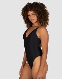 Baku Swimwear - Rococco Deep V Neck Cheeky One Piece Swimsuit