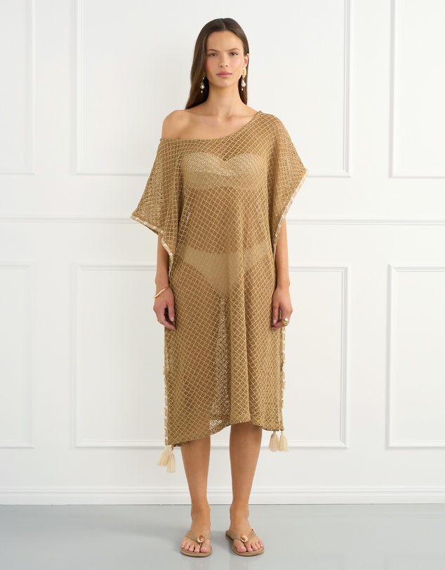Aqua Blu Australia - Beige Jada Kaftan