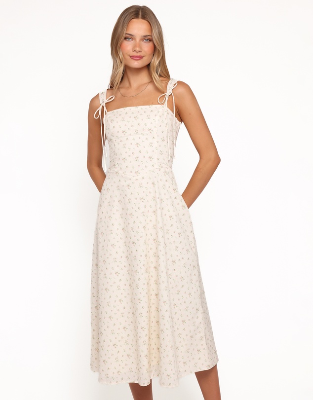 Petal & Pup - Clarissa Midi Dress - White Betty