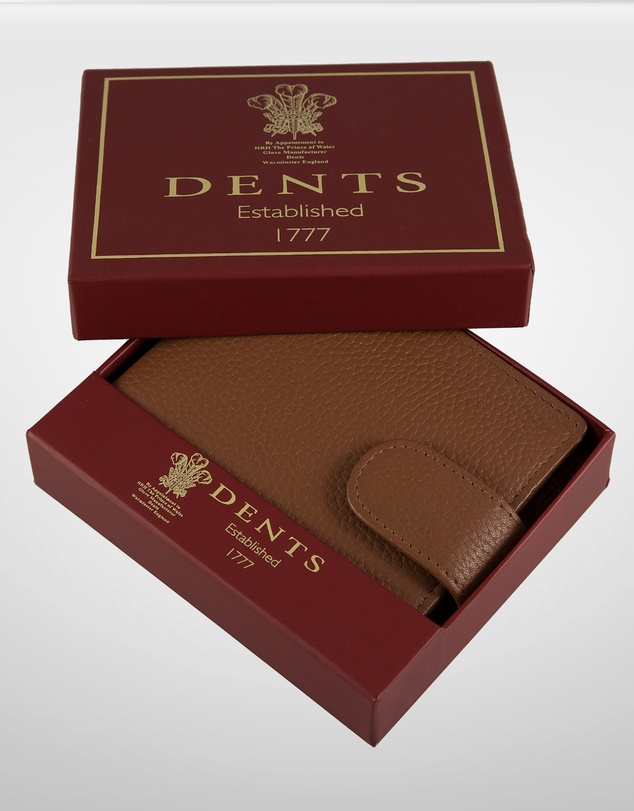 DENTS - Beauley RFID Pebble Grain Leather Bifold Press Stud Wallet