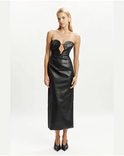 Black Leather Dresses | Shop Black Leather Dresses Online Australia - THE  ICONIC