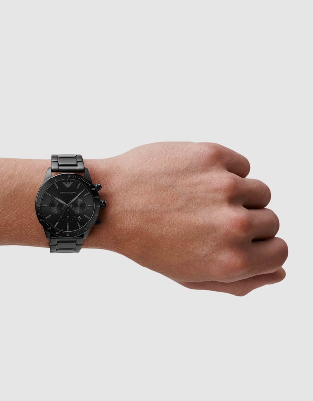 Emporio Armani - Black Chronograph Watch AR11242