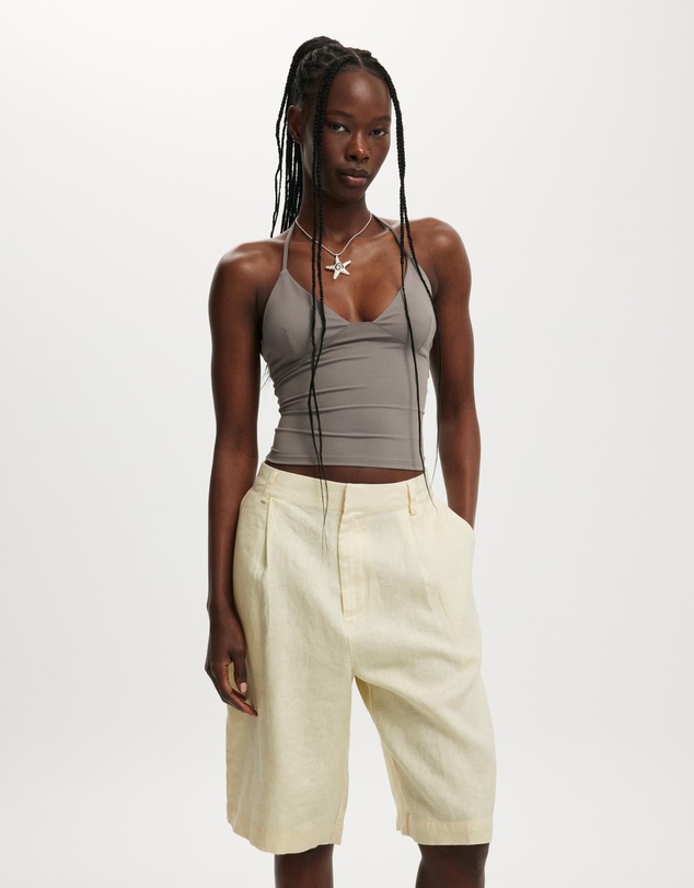 Cotton On - Luxe Linen Bermuda Shorts