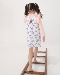 WITH LOVE FOR KIDS - Hazel Denim Pinafore Dress - Babies - Kids
