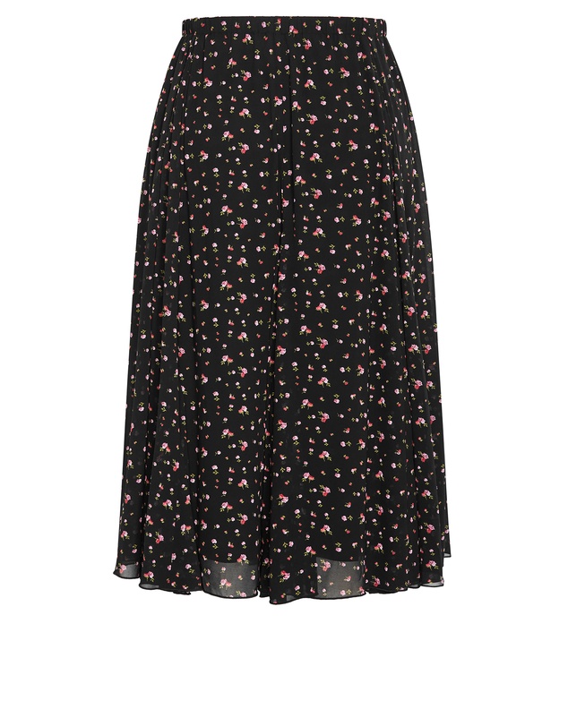 City Chic - Serene Floral Print Skirt