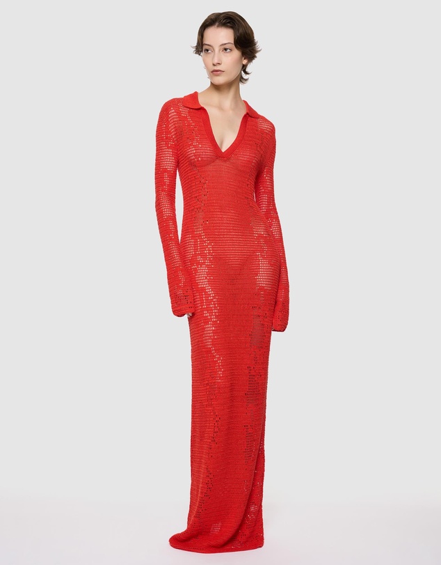 Paris Georgia - Snakeskin Crochet Dress