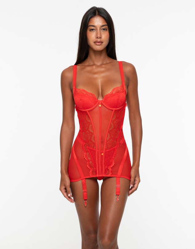 One Empire - Alba Bodysuit - Red
